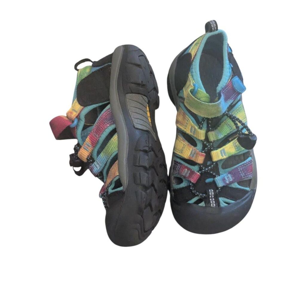 KEEN Kids Newport H2 Rainbow Tie Dye Waterproof Hiking Water Sandals 11 - Picture 3 of 5